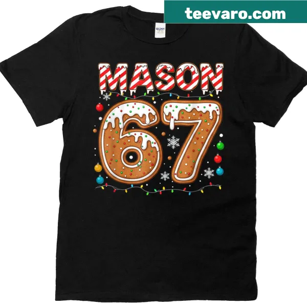 Holiday T-shirt with 'Mason 67' for Christmas fun