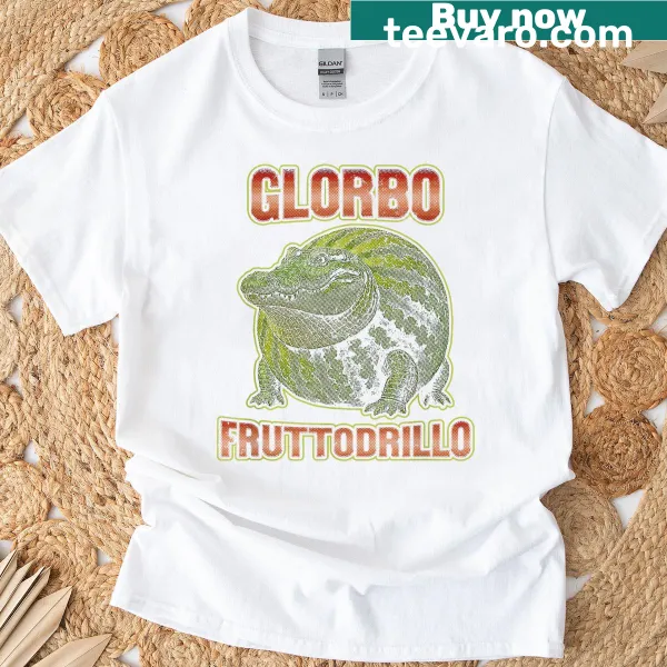 Whimsical Glorbo Fruttodrillo graphic t-shirt