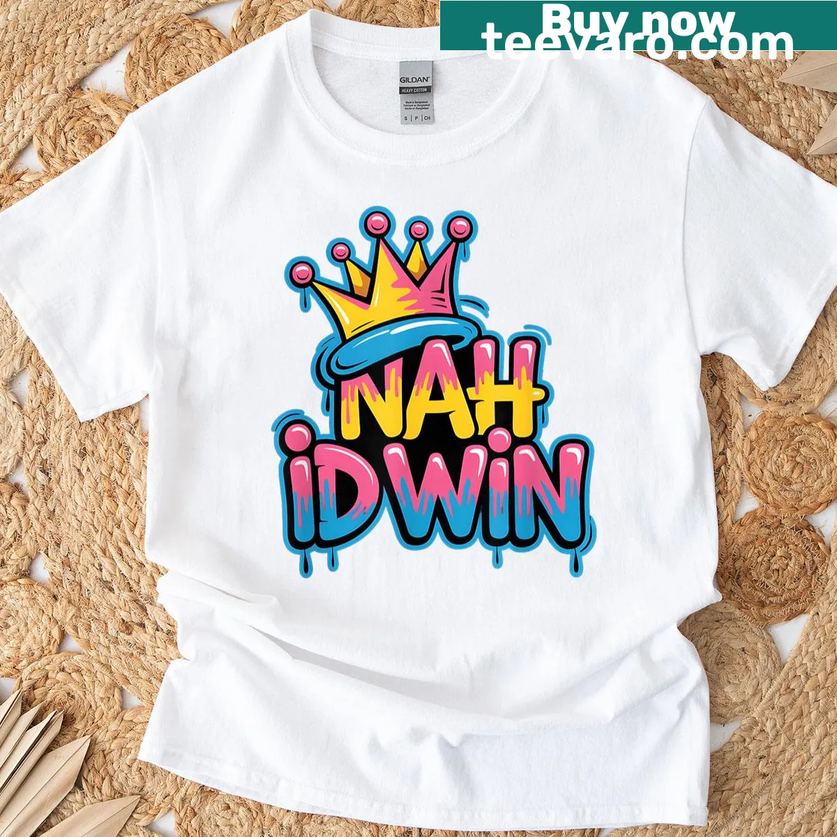 Graffiti Street Art Funny Saying Nah Id Win T-shirt · Teevaro