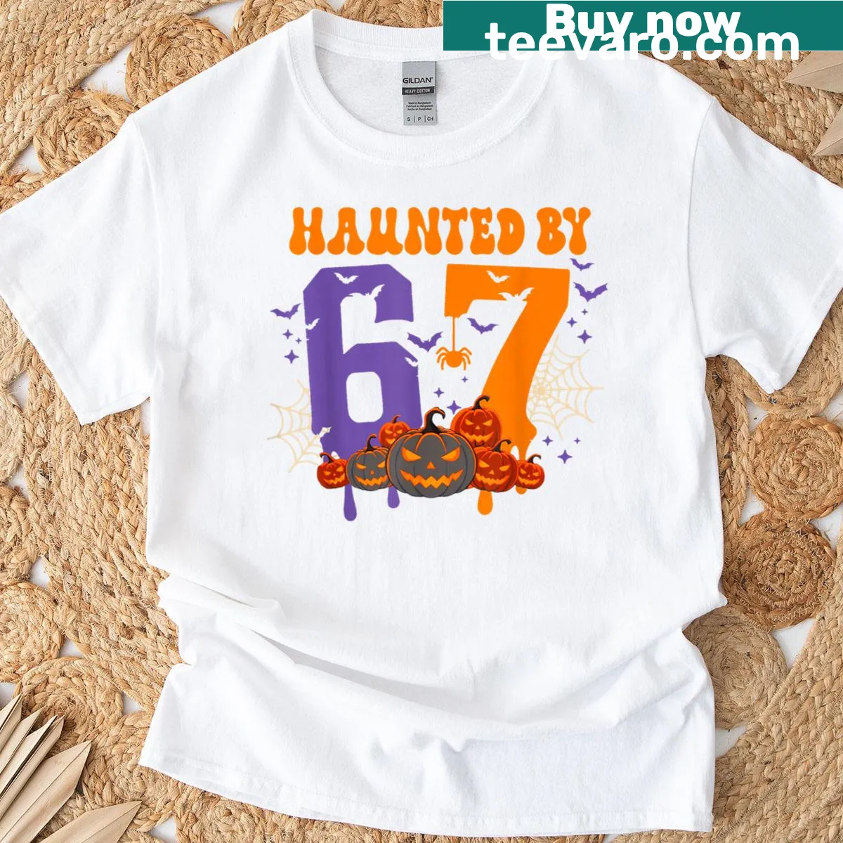 Funny Halloween costume T-shirt with ghost design and meme reference — on a men's t-shirt