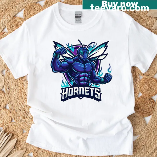 Hornets Basketball t-shirt with dynamic sports graphics