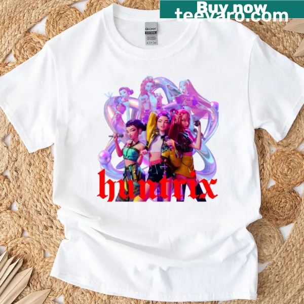 K-pop Demon Hunters t-shirt featuring dynamic fantasy illustration