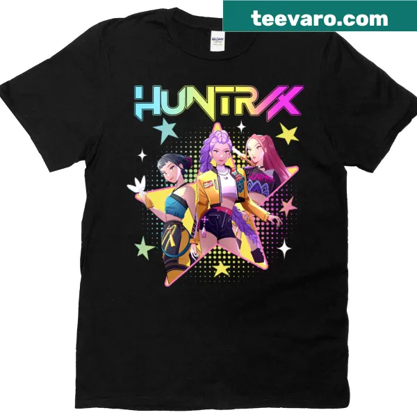 Fan t-shirt featuring Huntrix Kpop Demon Hunters characters