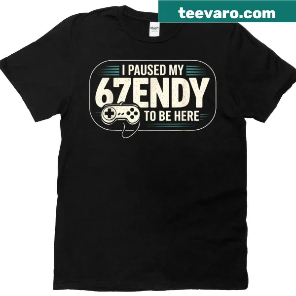 Retro gamer T-shirt with playful gaming phrase.