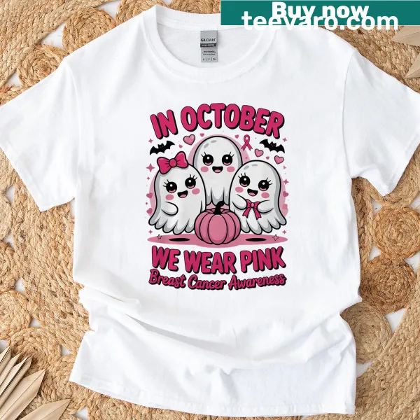 Breast cancer awareness t-shirt with supportive message
