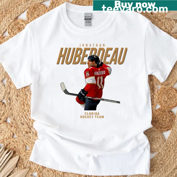 T-shirt featuring Jonathan Huberdeau and number 11 for hockey fans