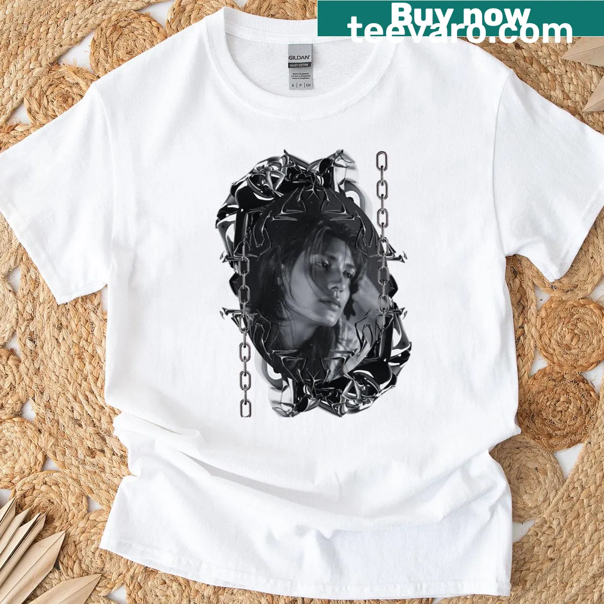 Bold design featuring Jooyeon from Xdinary Heroes — on a men's t-shirt