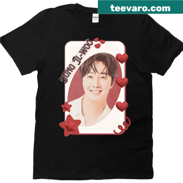 K-drama collage design featuring Jung Il-woo in an aesthetic style