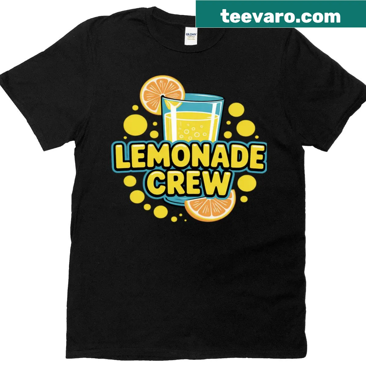 T-shirt featuring a refreshing lemonade graphic for summer vibes — on a men's t-shirt