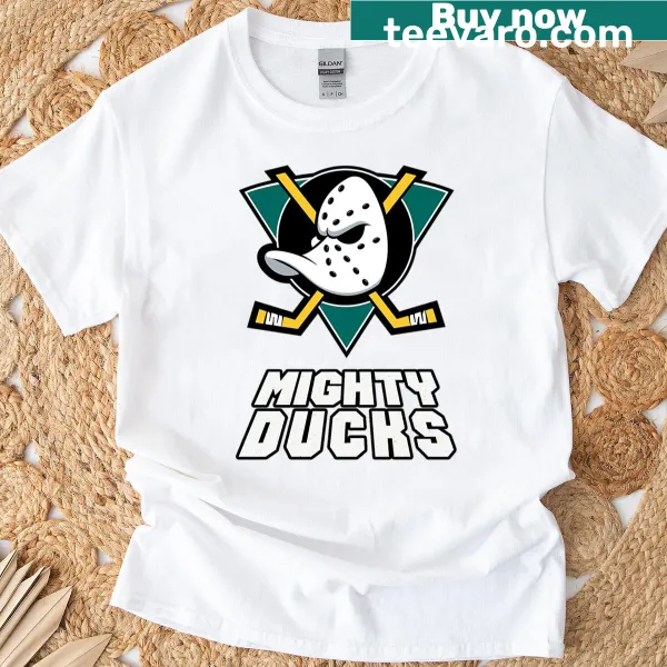 Mighty Ducks logo t-shirt featuring the team's emblem