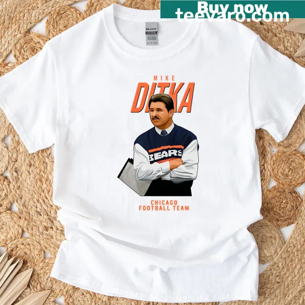 Vintage-style Mike Ditka 89 Chicago Bears football t-shirt