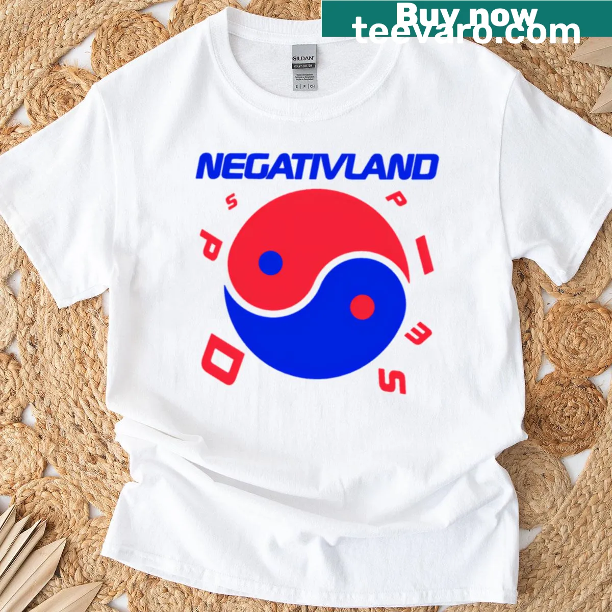 Negativland Dispepsi album typography design T-shirt — on a men's t-shirt