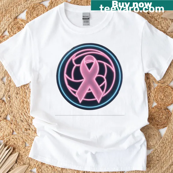 Neon typographic design on Rally For Hope t-shirt