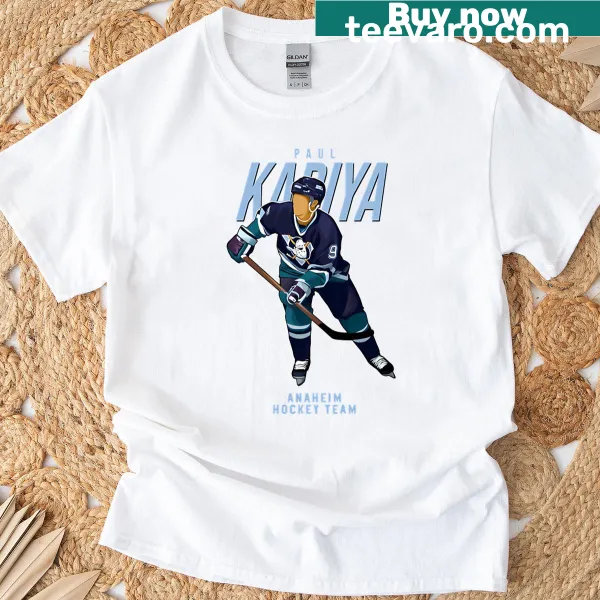 Paul Kariya Anaheim Ducks T-shirt featuring his name and number