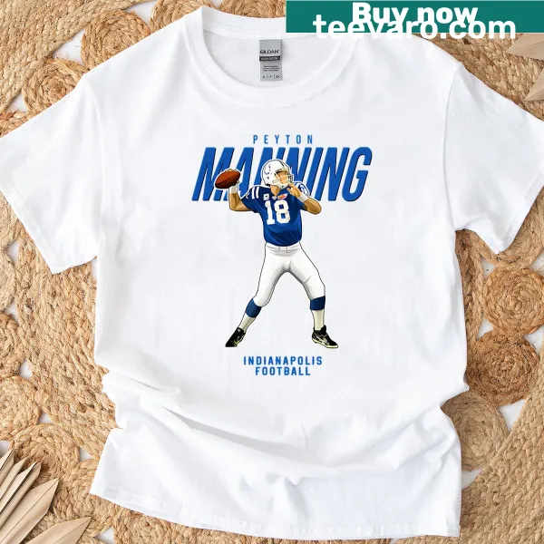 Shirt featuring Peyton Manning's number 18 for fans