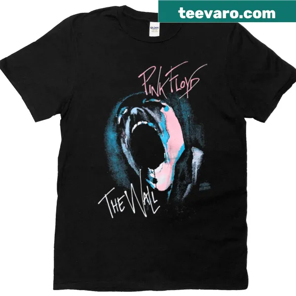 Vintage-style t-shirt featuring design inspired by Pink Floyd's 'The Wall'