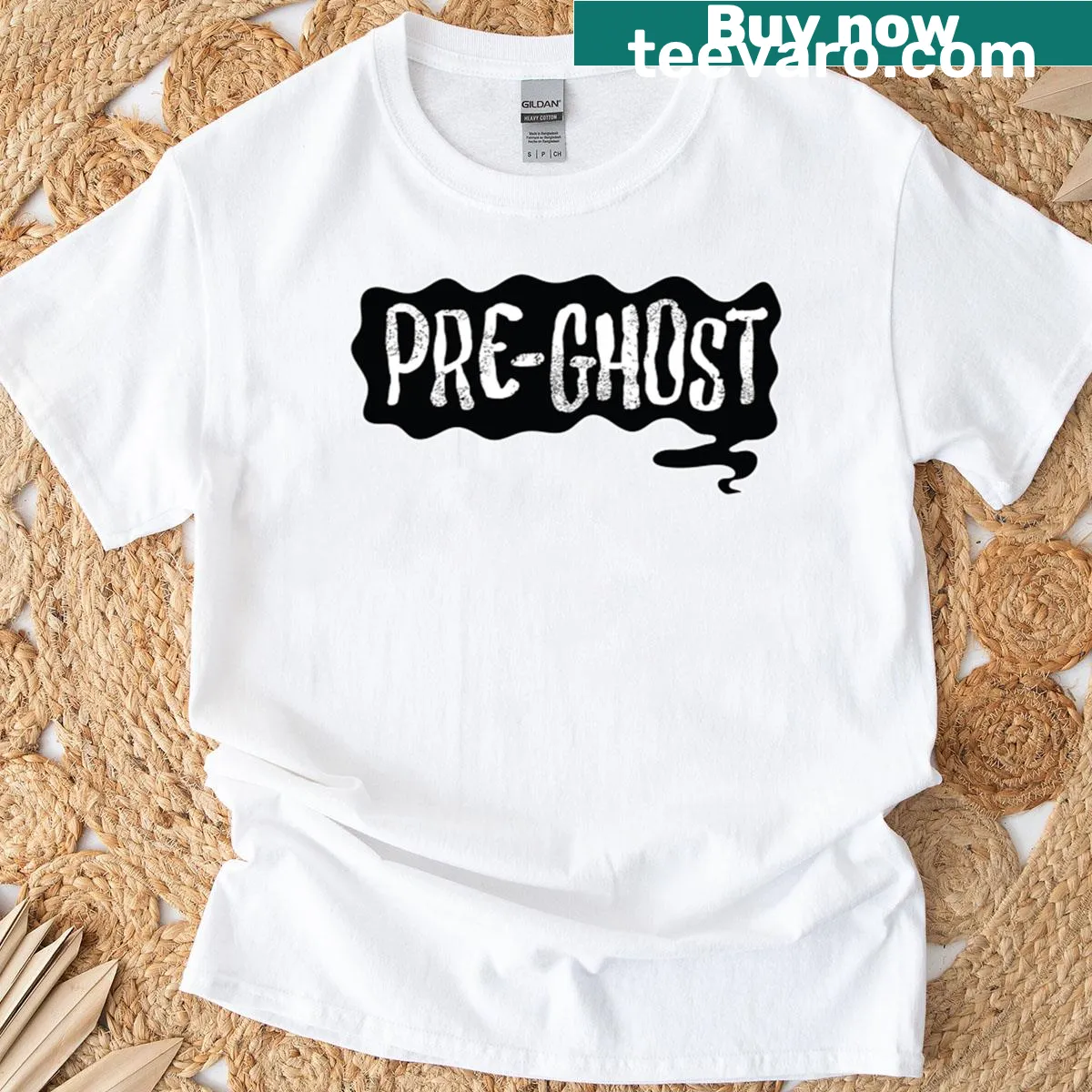Funny typographic design focused on ghosts and the occult — on a men's t-shirt