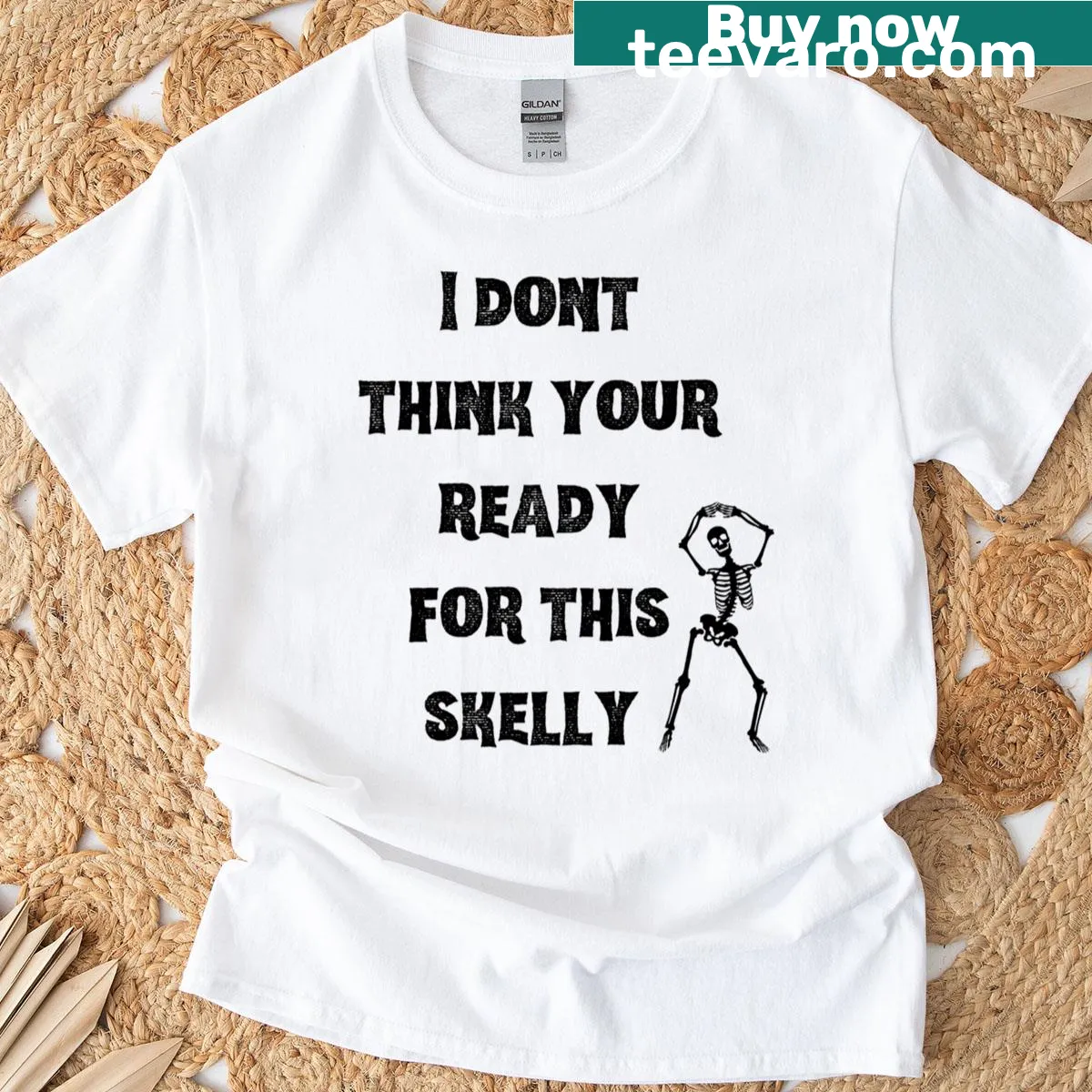 Playful skeleton design on a T-shirt — on a men's t-shirt