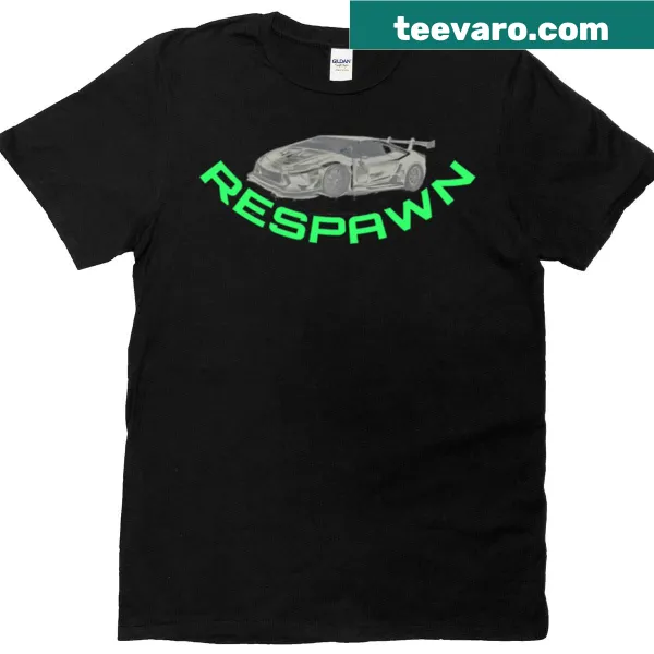 Gaming-themed Respawn IV t-shirt with bold typography