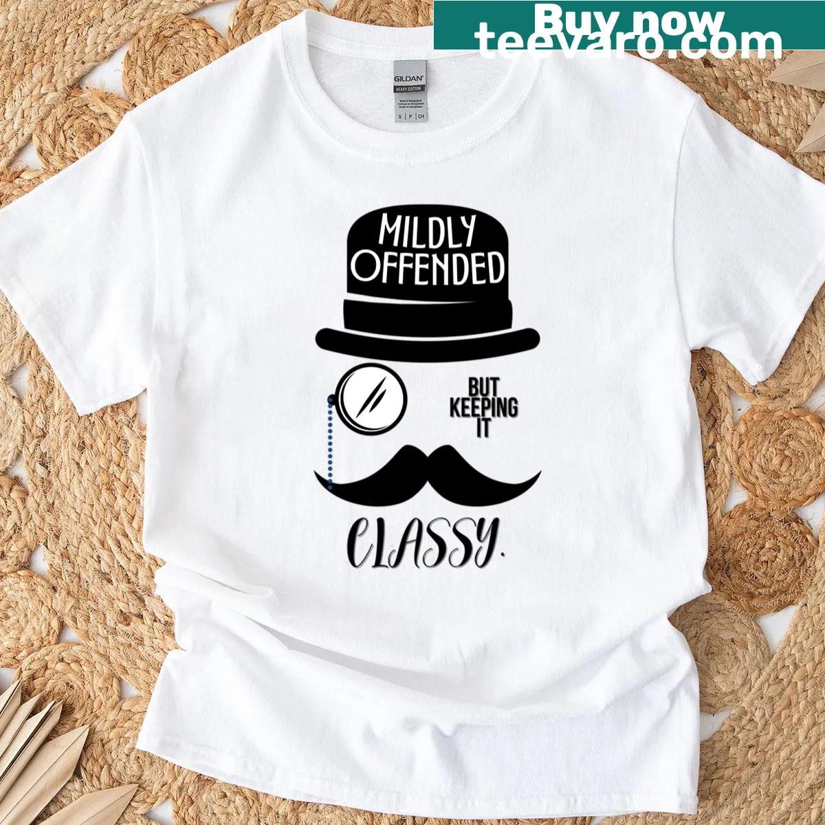 Sarcastic graphic T-shirt featuring a witty saying — on a men's t-shirt