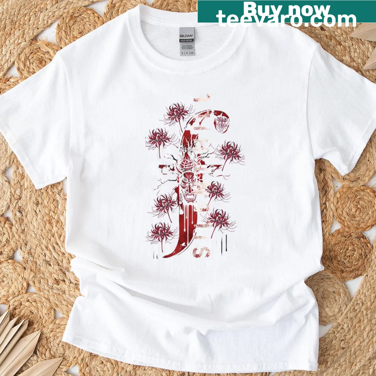 Graphic of the Scarlet Web symbol from Silent Hill on a T-shirt — on a men's t-shirt