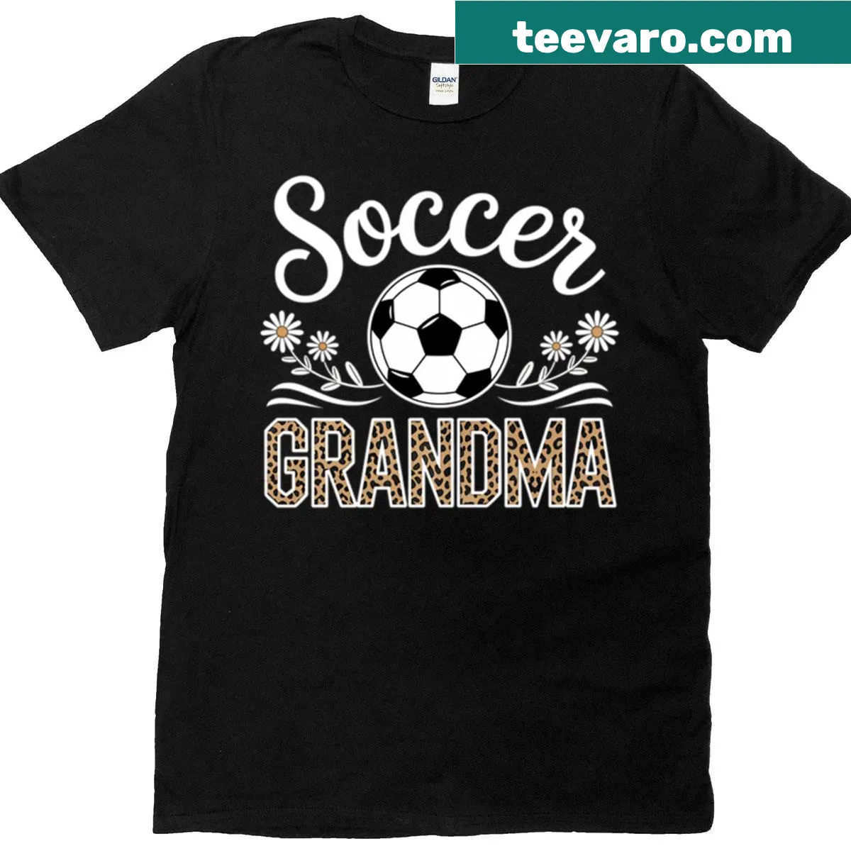 T-shirt celebrating soccer grandmas with a fun graphic — on a men's t-shirt