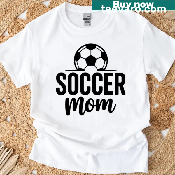 Soccer Mom t-shirt with bold typography celebrating dedication