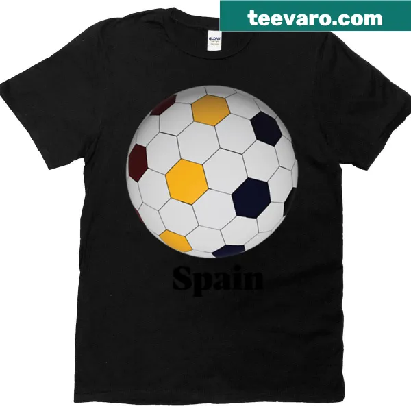 T-shirt celebrating Spain soccer with a bold design