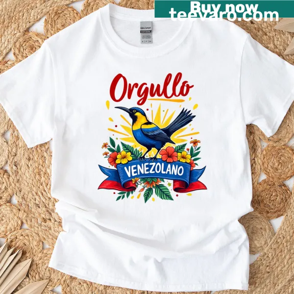 Venezuelan pride T-shirt featuring Turpial illustration
