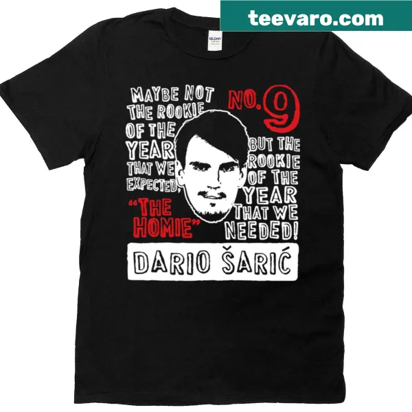 Graphic T-shirt featuring Dario No9 celebrating Rookie of the Year