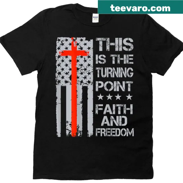 Inspirational T-shirt with patriotic faith-themed message