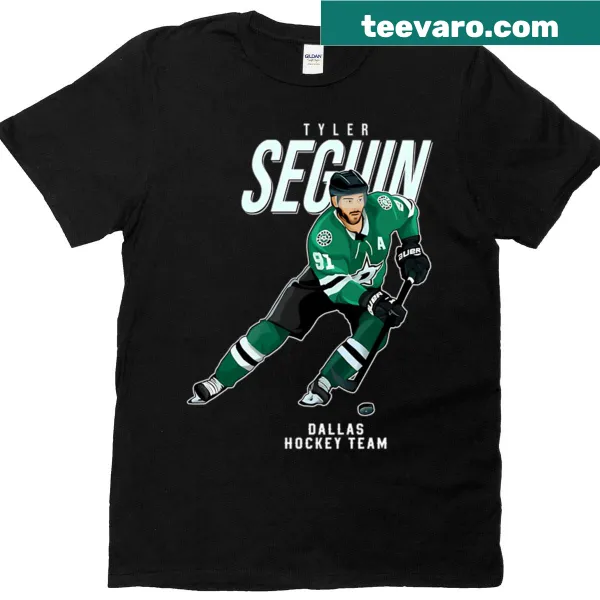 Dallas hockey t-shirt featuring Tyler Seguin and jersey number 91