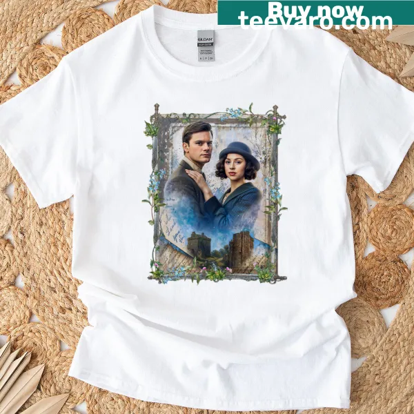 T-shirt with the phrase 'Us Through Time' featuring an elegant design