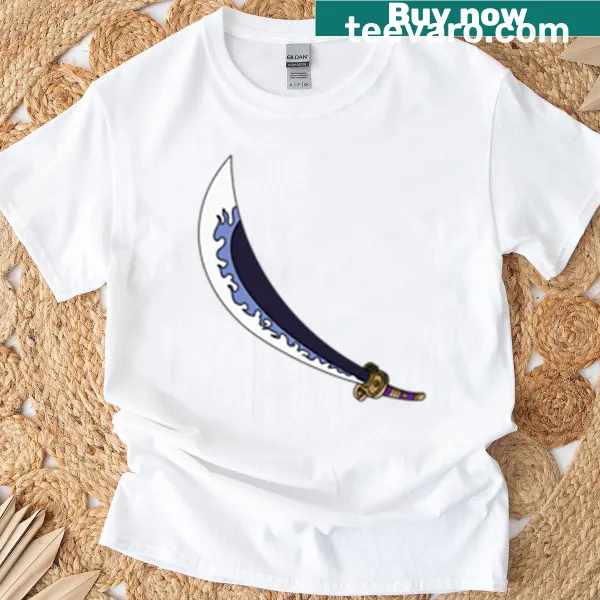 T-shirt depicting Zoro's Enma sword from anime