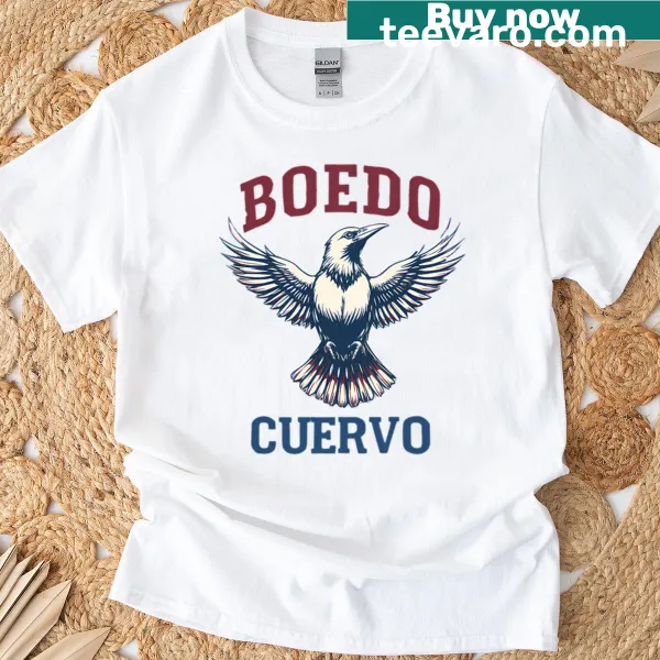 Club pride t-shirt featuring 2 Cuervo Boedo design elements