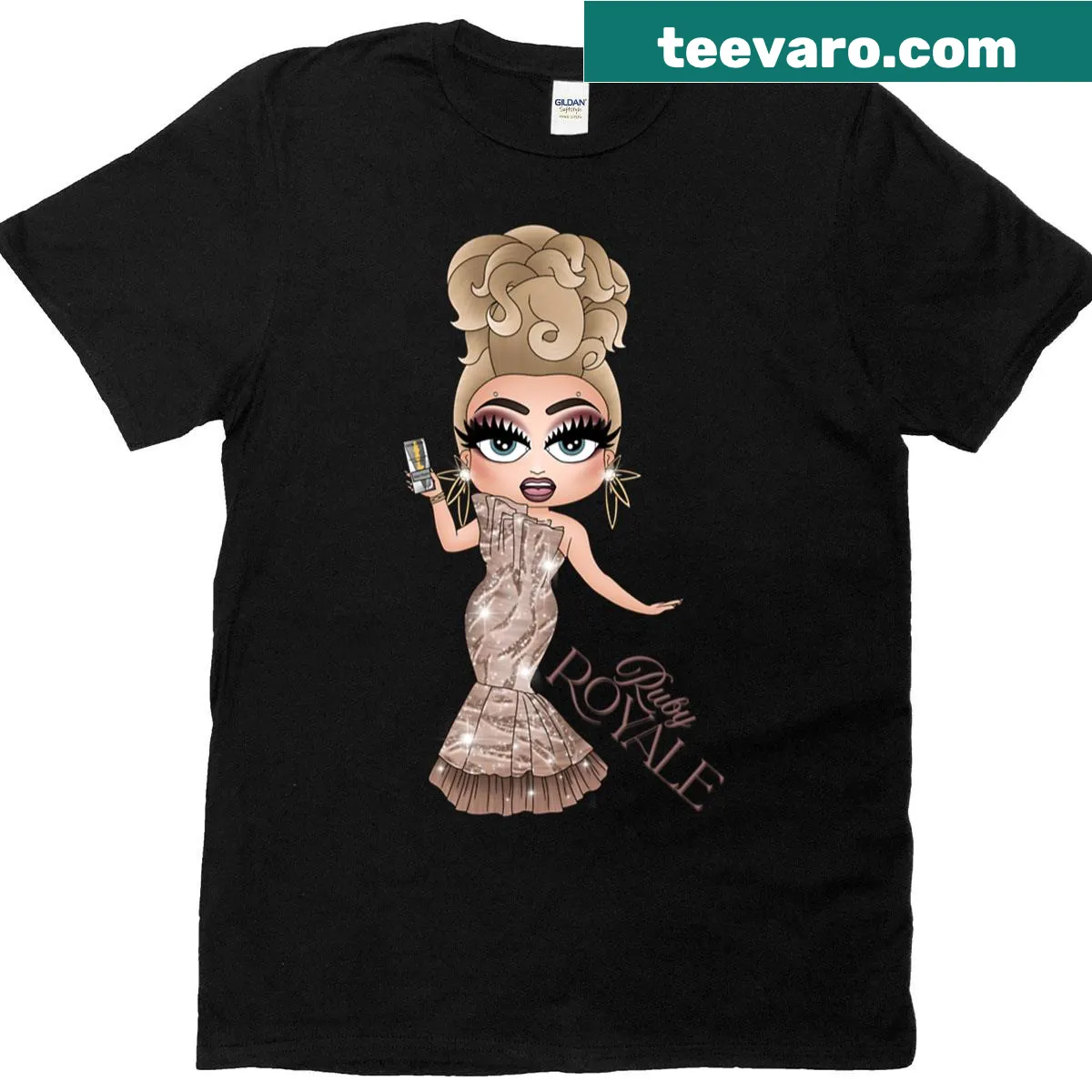 2025 Favorite Drag Artist Winner t-shirt with elegant typography — on a men's t-shirt