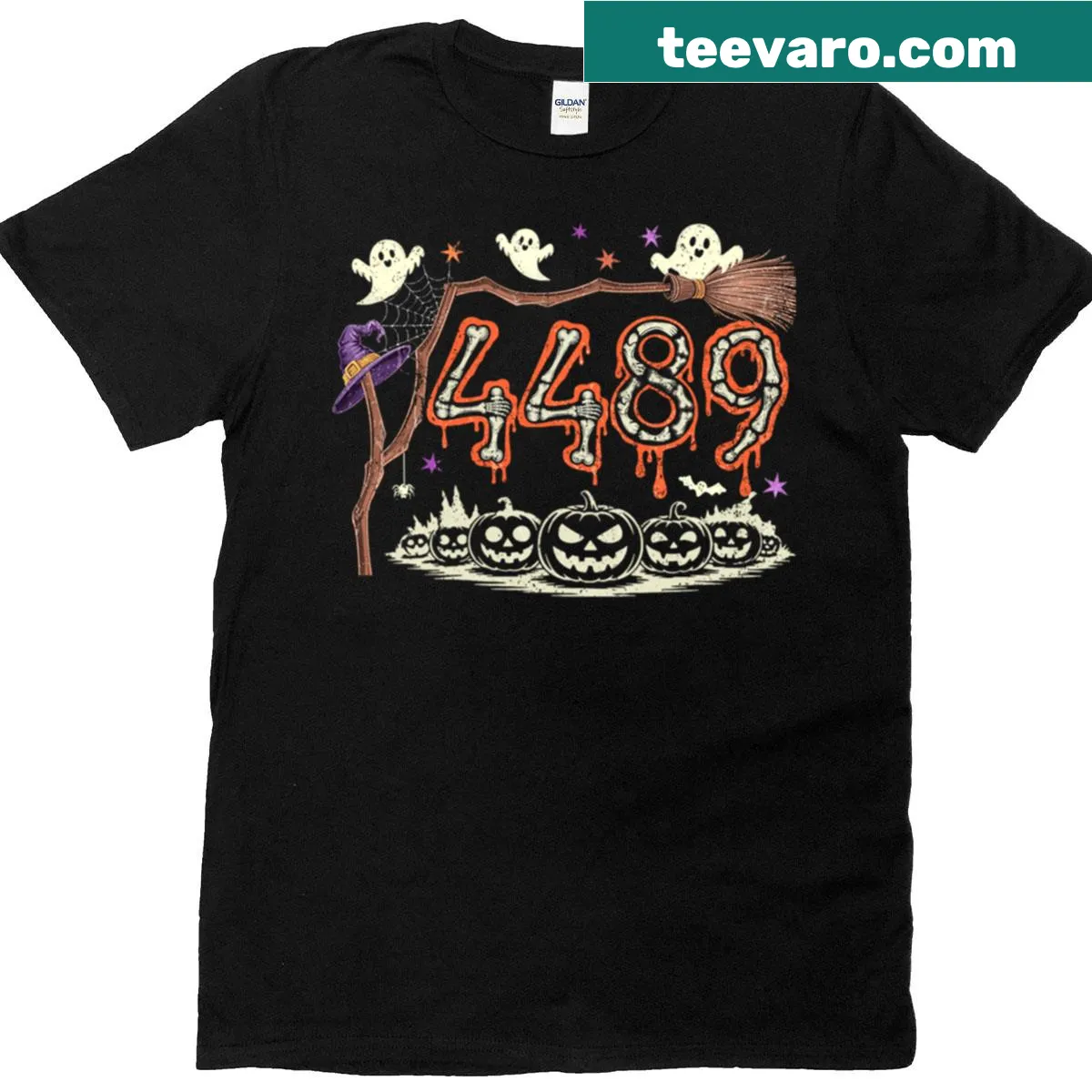 Playful meme t-shirt featuring the square root of 4489 — on a men's t-shirt