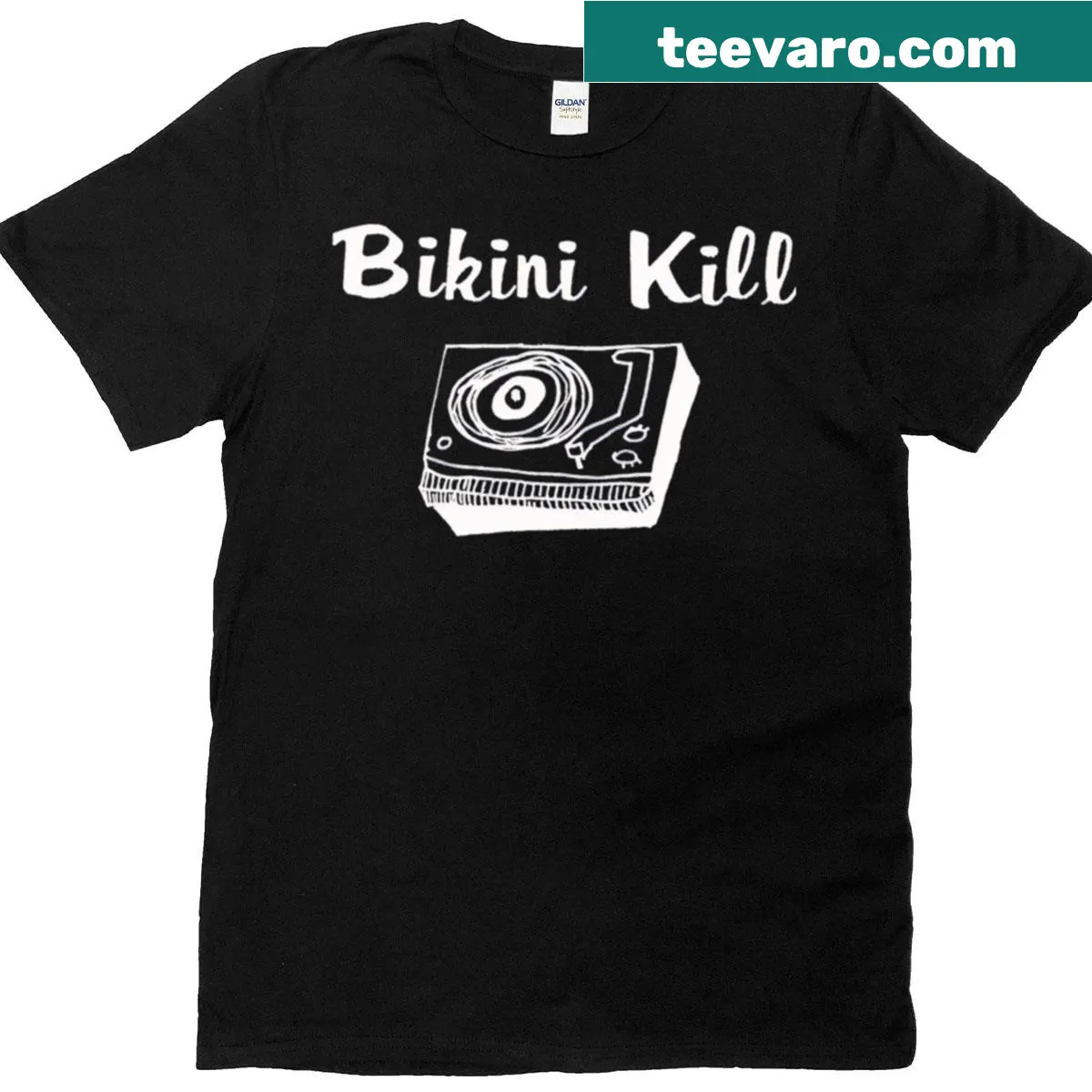 Vintage music-inspired T-shirt featuring retro punk lyrics — on a men's t-shirt