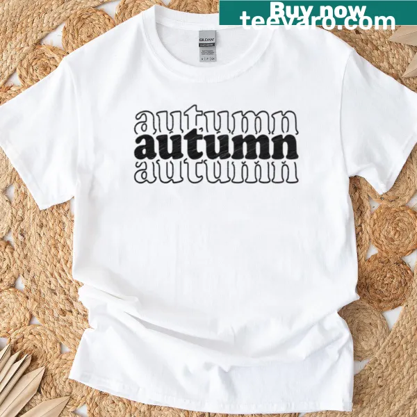 Personalized Autumn Name t-shirt for kids