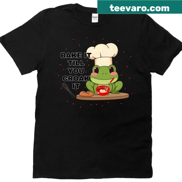 Playful typography 'Bake It Frogy' design