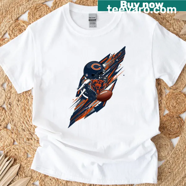 Vintage-style Chicago Bears football graphic t-shirt