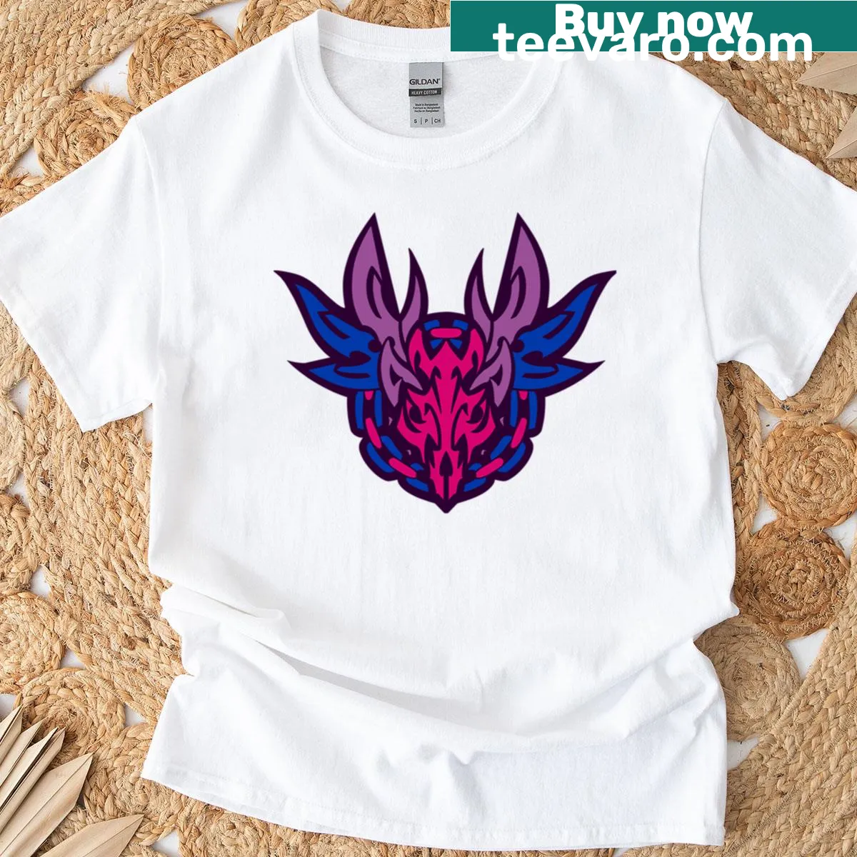 T-shirt with a Twewy pride symbol and playful typography — on a men's t-shirt