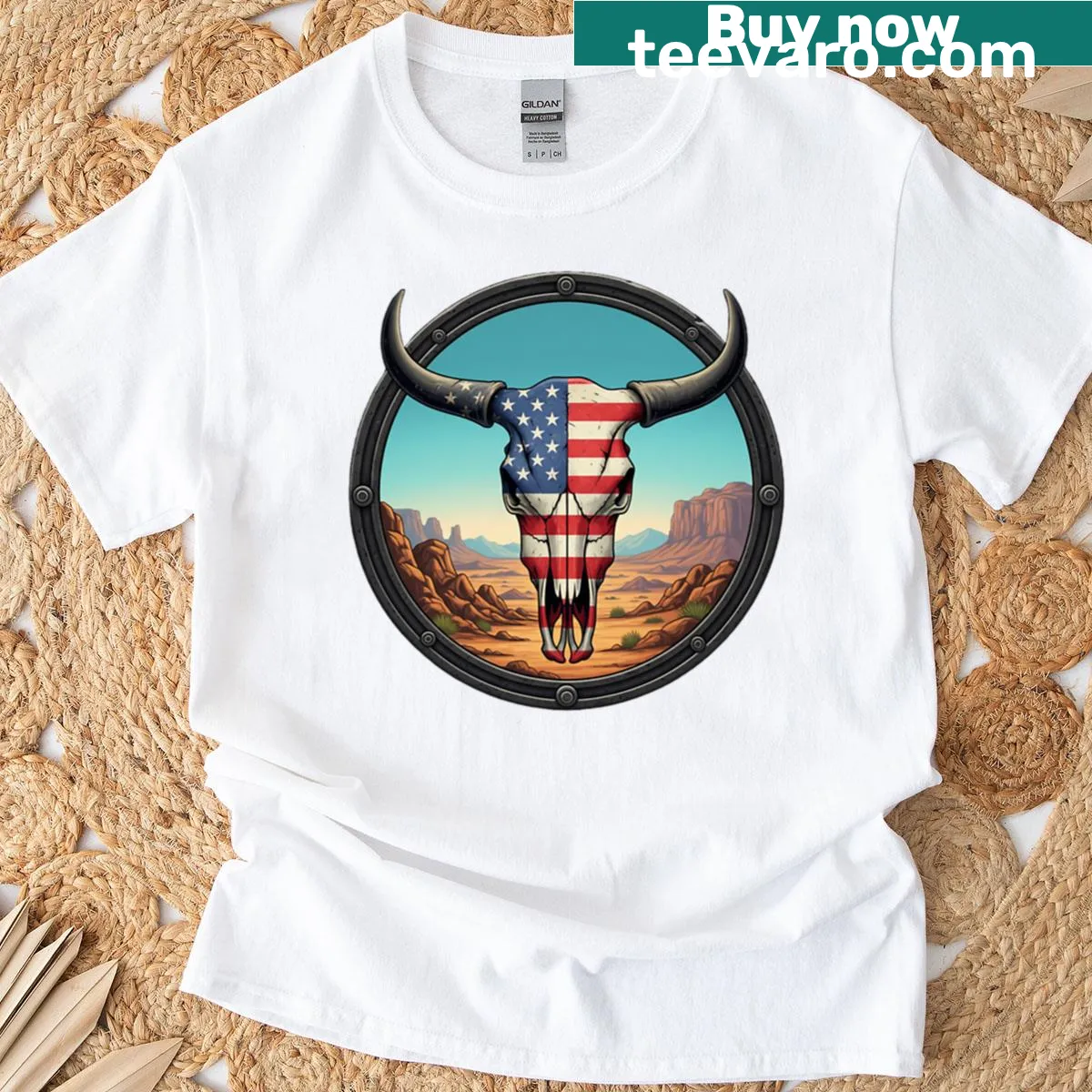 Retro dive bar logo t-shirt featuring a bouncing bunny — on a men's t-shirt