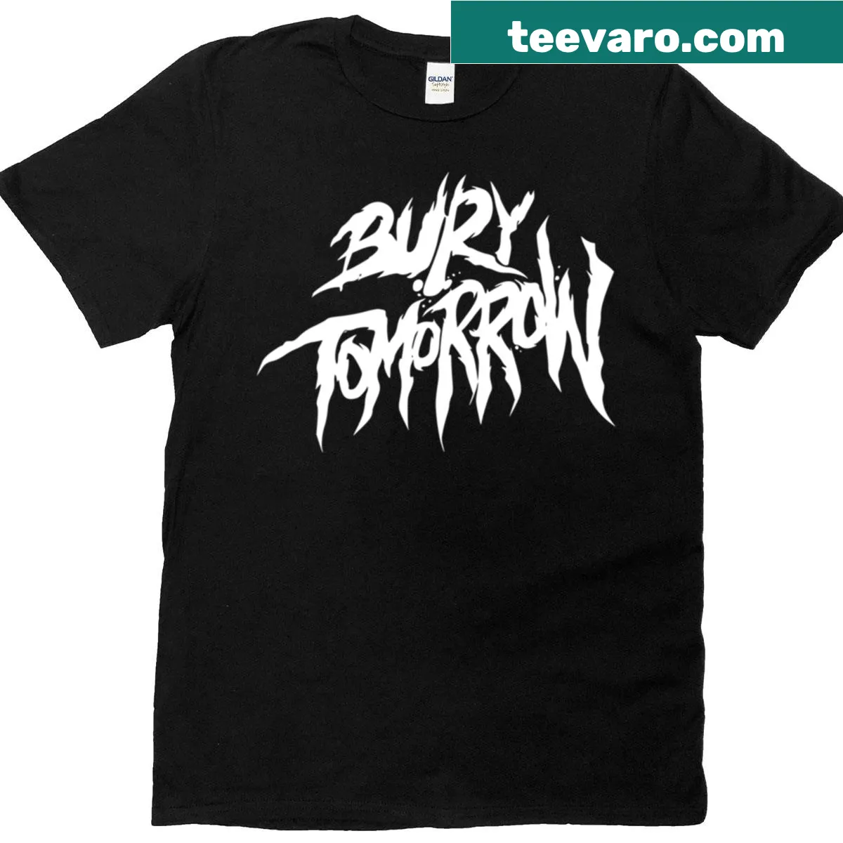Bury Tomorrow band logo t-shirt with bold graphic design — on a men's t-shirt