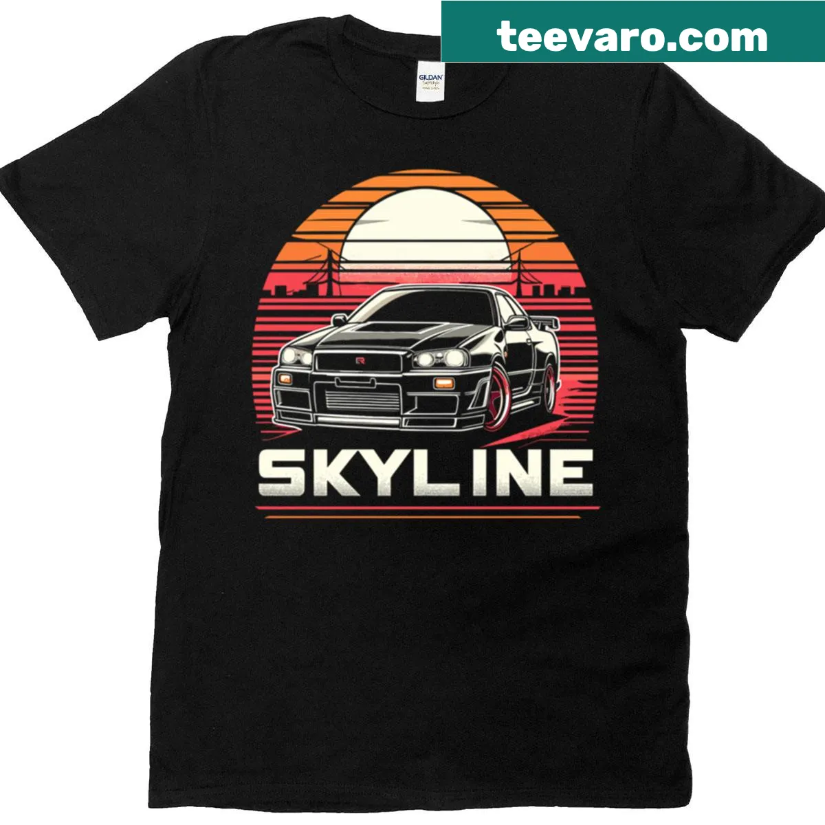 T-shirt celebrating speed and automotive culture — on a men's t-shirt