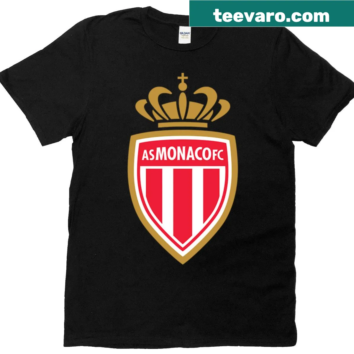 Fun t-shirt featuring Cheers Monaco text design — on a men's t-shirt