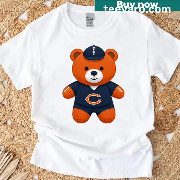 Modern Chicago Bears logo T-shirt with bold typography