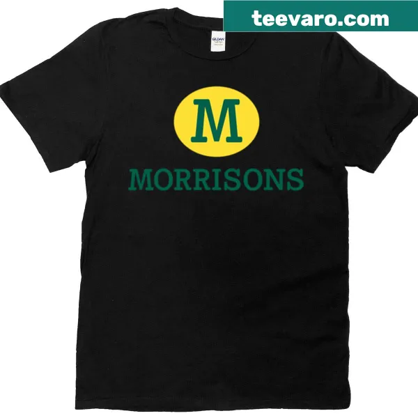 Morrisons logo with mirror design on a t-shirt
