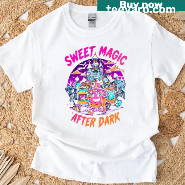 Cartoon design featuring a whimsical candy parade