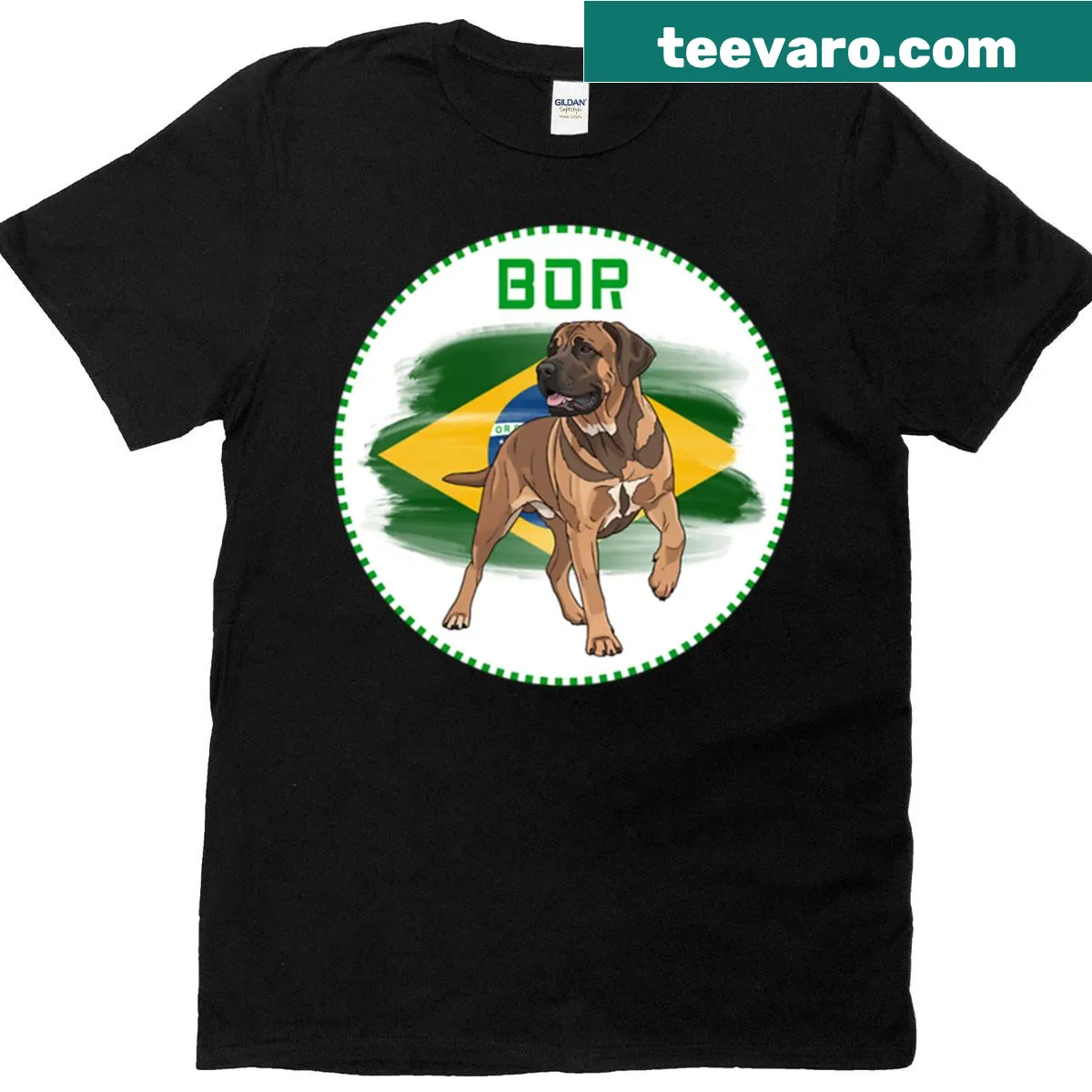 Whimsical dogs illustration themed around Gabriel Bortoleto and racing — on a men's t-shirt